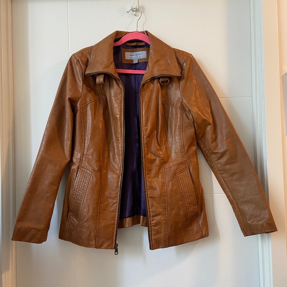 Marc New York Brown Leather Jacket